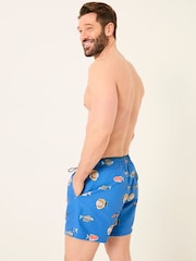 FatFace Trevose Blue Swim Shorts - Image 3 of 5