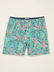 Teal Blue Frog Print - FatFace Swim Shorts - Imagen 6 de 7