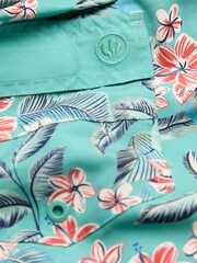 Teal Blue Frog Print - FatFace Swim Shorts - Imagen 7 de 7