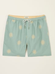 Green Sun Print - FatFace Swim Shorts - Imagen 5 de 6