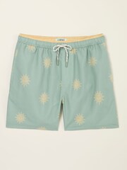 Green Sun Print - FatFace Swim Shorts - Imagen 6 de 6