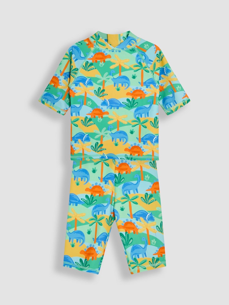JoJo Maman Bébé Dinosaur Sun Protection Suits 2 Piece - Image 1 of 4