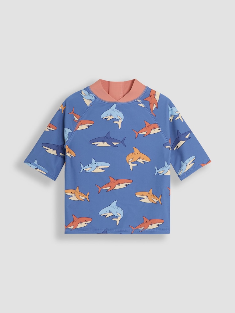 JoJo Maman Bébé Shark 2-Piece Sun Protection Suit - Image 2 of 5
