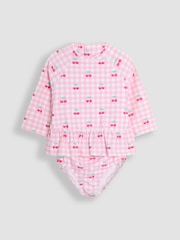 JoJo Maman Bébé Gingham Rash Vest Set 2 Piece - Image 1 of 3