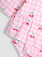 JoJo Maman Bébé Gingham Rash Vest Set 2 Piece - Image 3 of 3