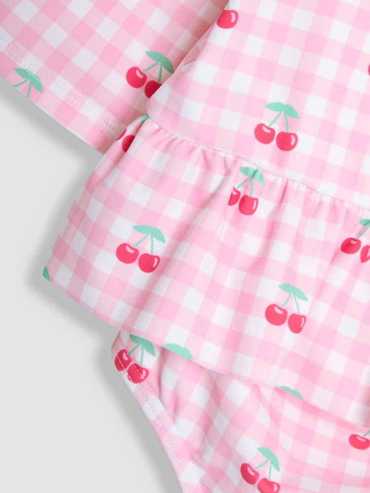 JoJo Maman Bébé Gingham Rash Vest Set 2 Piece - Image 3 of 3