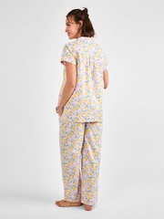 JoJo Maman Bébé Lemon Print Maternity Pyjamas Set - Image 4 of 6