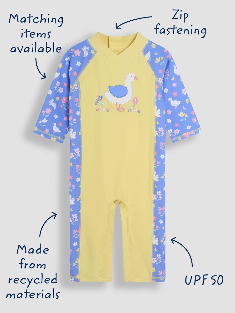 JoJo Maman Bébé Duck Sun Protection Suit - Image 4 of 5
