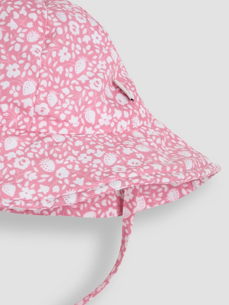 JoJo Maman Bébé Floral Floppy Sun Hat - Image 3 of 3