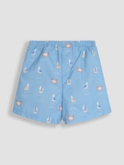 JoJo Maman Bébé Pale Blue Swim Shorts With Nappy - Image 1 of 3