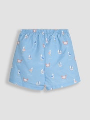 JoJo Maman Bébé Pale Blue Swim Shorts With Nappy - Image 2 of 3