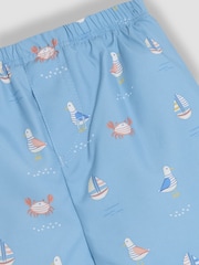 JoJo Maman Bébé Pale Blue Swim Shorts With Nappy - Image 3 of 3