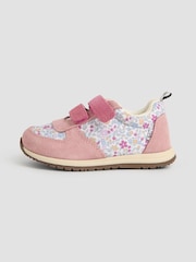 Jojo Maman Bébé Pink Riptape Trainers - Image 4 of 4