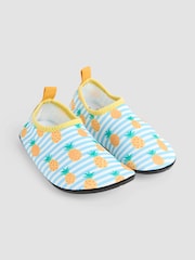 JoJo Maman Bébé Stripe Anti-Slip Swim Shoes - Image 1 of 4