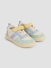 JoJo Maman Bébé Multi Colourblock Riptape Trainers - Image 1 of 4
