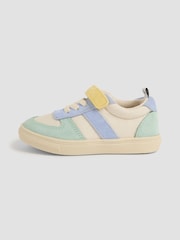 JoJo Maman Bébé Multi Colourblock Riptape Trainers - Image 4 of 4