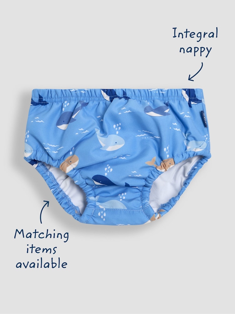 JoJo Maman Bébé Whale Swim Nappy - Image 4 of 5
