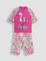 JoJo Maman Bébé Flamingo Sun Protection Suits 2 Piece - Image 1 of 6