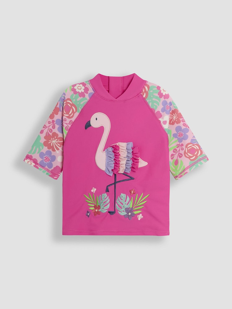 JoJo Maman Bébé Flamingo Sun Protection Suits 2 Piece - Image 2 of 6