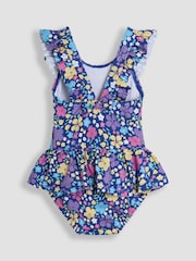 JoJo Maman Bébé Floral Swimsuit with Nappy - Image 2 of 5