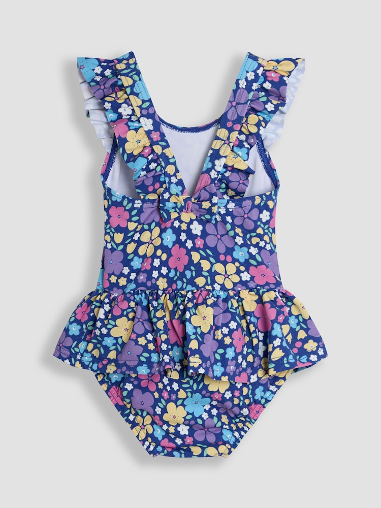 JoJo Maman Bébé Floral Swimsuit with Nappy - Image 2 of 5