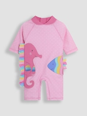 JoJo Maman Bébé Fish Appliqué Sun Protection Suit - Image 1 of 4