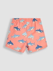 JoJo Maman Bébé Shark Print Swim Shorts - Image 1 of 3