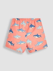 JoJo Maman Bébé Shark Print Swim Shorts - Image 2 of 3