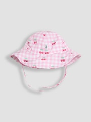JoJo Maman Bébé Gingham Floppy Sun Hat - Image 2 of 2