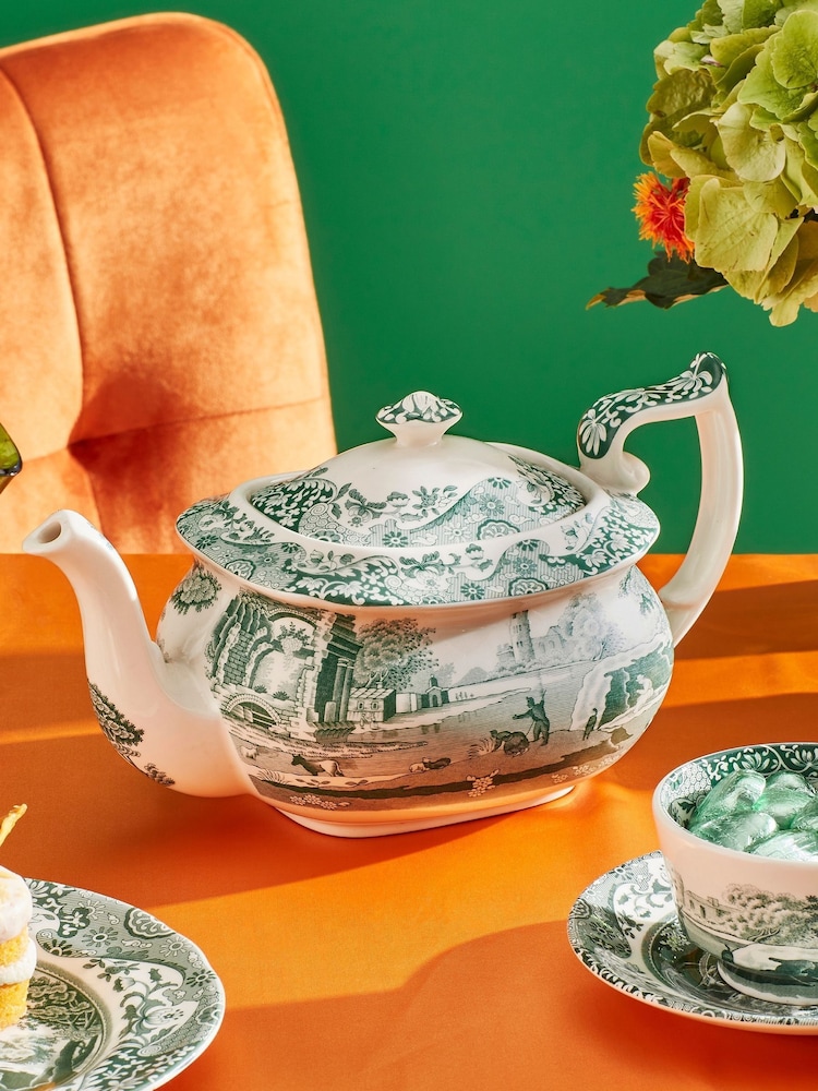 Spode Heritage Green Italian Teapot - Image 1 of 2 Spode Heritage Green Italian Teapot - Image 1 of 2