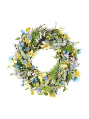 Dibor Blue Wild Flower Wreath - Image 2 of 4