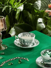 Spode Set of 4 Heritage Green Italian Tea Cups & Saucers - Image 2 of 3