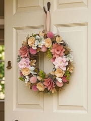 Dibor Pink Woodland Wreath - Image 1 of 4