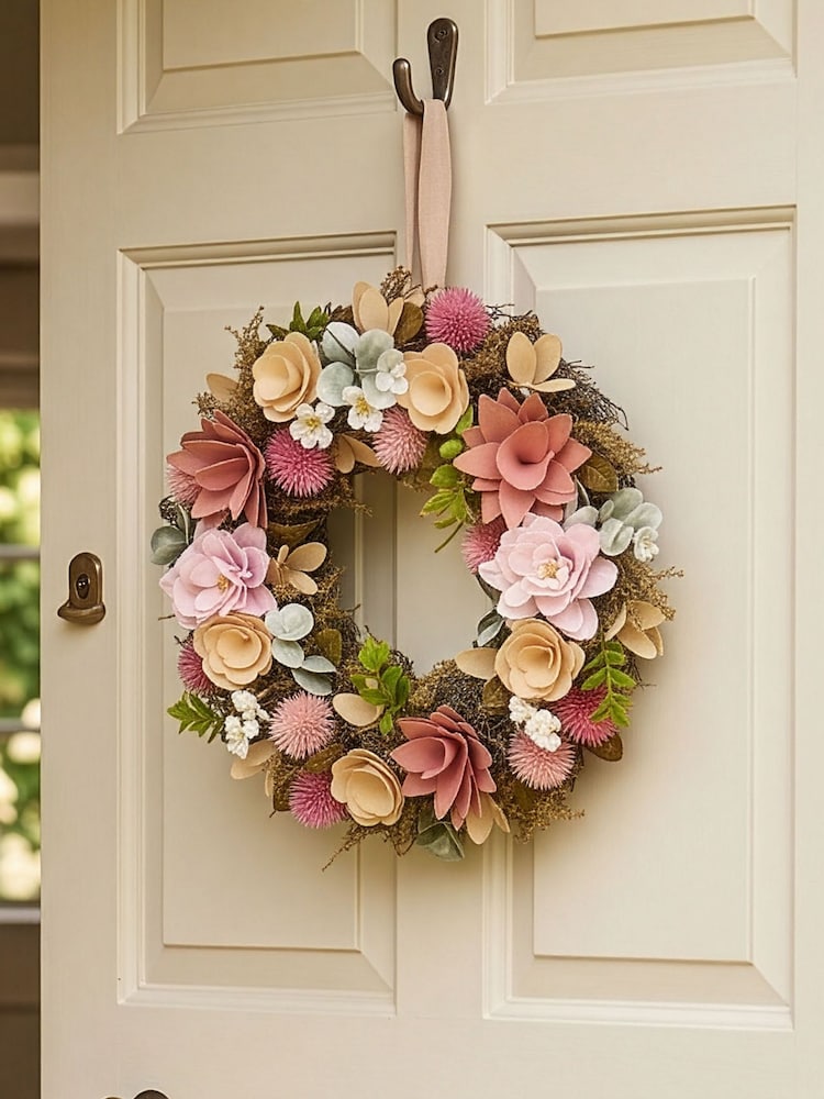 Dibor Pink Woodland Wreath - Image 1 of 4 Dibor Pink Woodland Wreath - Image 1 of 4