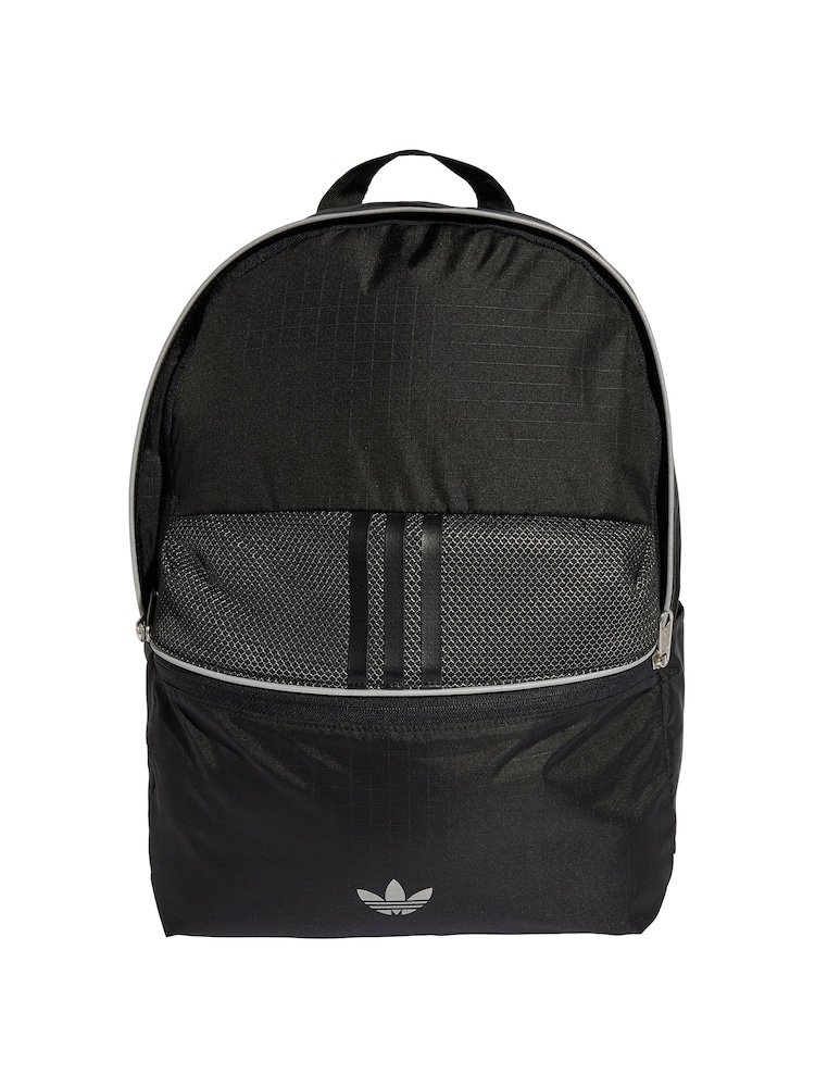 adidas Originals Black Material Mix Backpack - Image 2 of 7