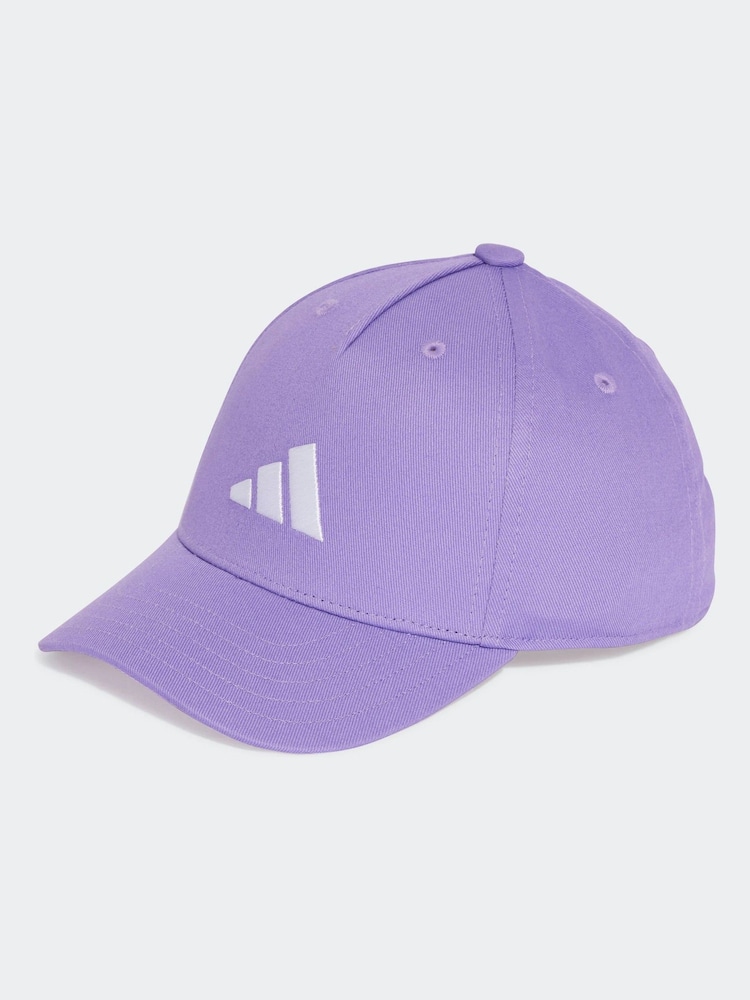 Morado - adidas Kids 3 Bar Cap - Imagen 1 de 4