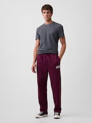 Gap Burgundy Red Logo Straight-Leg Joggers - Image 3 of 5