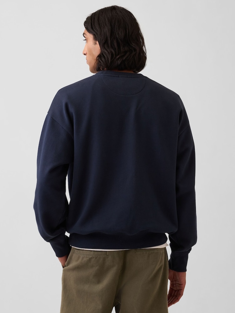 Gap Navy Heavyweight Oversized Sweatshirt - Image 2 of 4