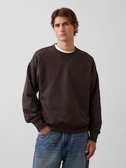 Gap Brown Heavyweight Oversized Sweatshirt - Image 1 of 4