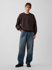 Gap Brown Heavyweight Oversized Sweatshirt - Image 3 of 4