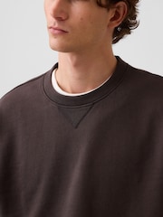 Gap Brown Heavyweight Oversized Sweatshirt - Image 4 of 4