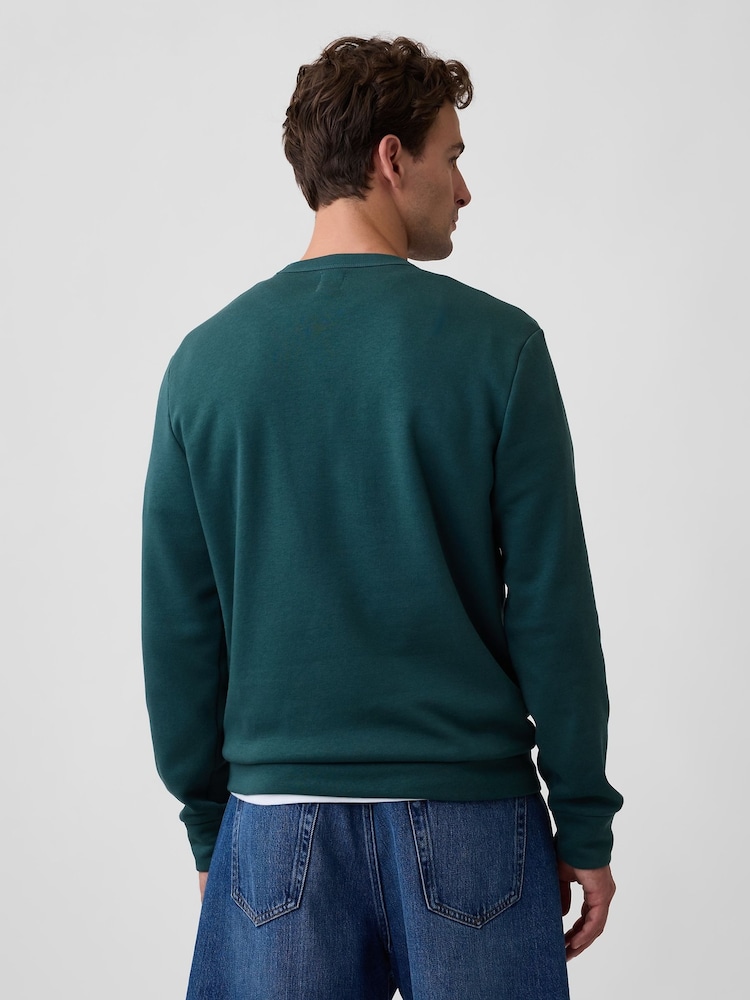 Gap Green Brannan Bear Logo Crew Neck Sweatshirt - Image 2 of 4