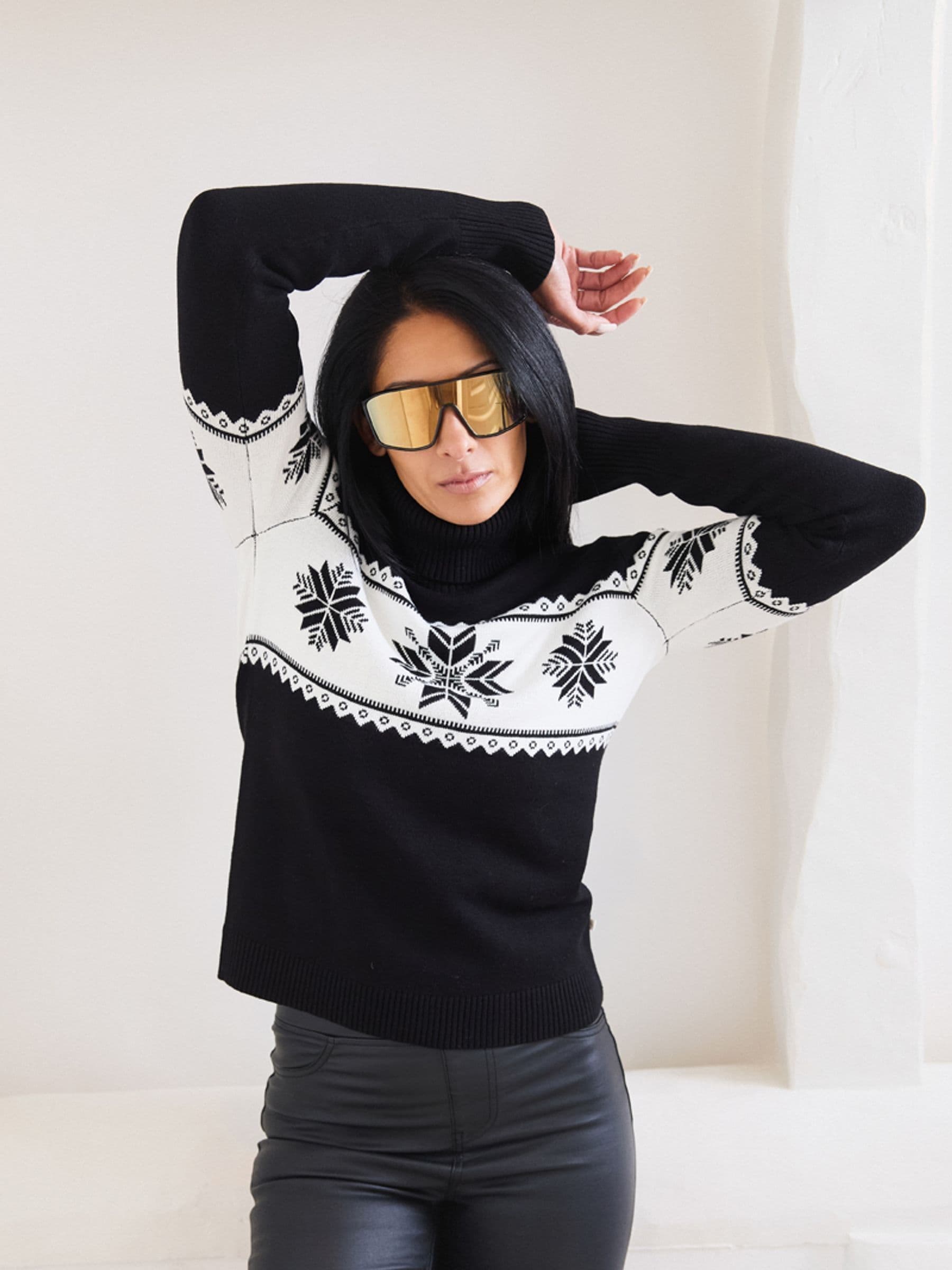 Buy The Little Tailor Snowflake Slim Fit Christmas Jumper from Next Luxembourg