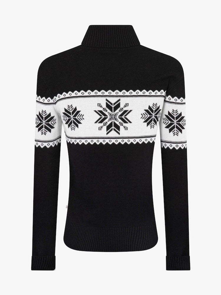The Little Tailor Snowflake Slim Fit Christmas Jumper - Image 4 of 6