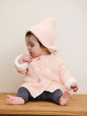 The Little Tailor Baby Pink Pixie Pram Coat - Image 1 of 6
