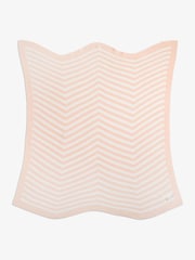 The Little Tailor Baby Chevron Design 100% Cotton Knitted Shawl - Image 2 of 6