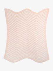 The Little Tailor Baby Chevron Design 100% Cotton Knitted Shawl - Image 3 of 6