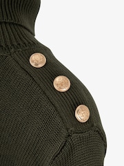 The Little Tailor Button Trim Luxury Knit Christmas Jumper - Image 5 of 6