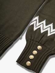 The Little Tailor Button Trim Luxury Knit Christmas Jumper - Image 6 of 6