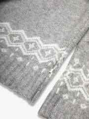 The Little Tailor Snowflake Funnel Neck Chunky Christmas Jumper - Image 5 of 5